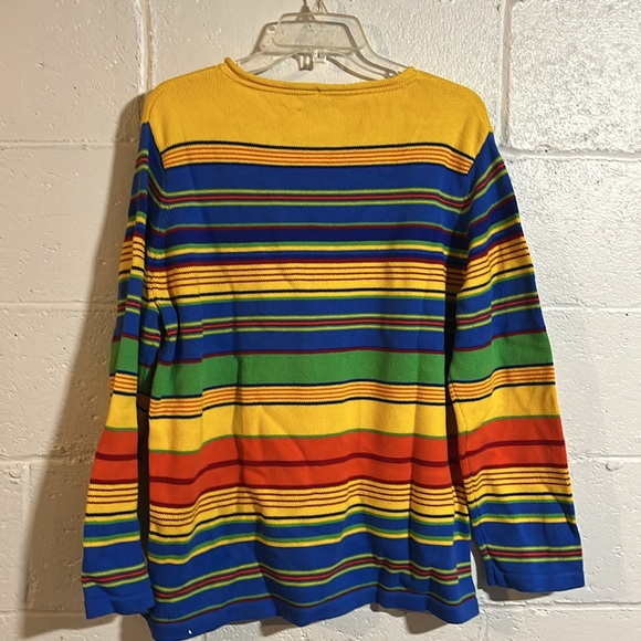 Lauren Ralph Lauren Colorful Sweater XL. PTP IS 23'. 100 COTTON. - Picture 5 of 5